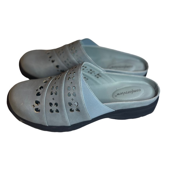 Comfort View Lenox Mule Aqua Open Cutwork Shoes Size 9 M NW0T - Picture 5 of 6